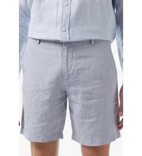 Lacoste Men's Slim Fit Linen Bermuda Shorts Grey Erkek Dar Kesim Keten Şort Gri
