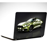 Yeşil Ford Mustang Laptop Sticker 17 inch (39X27CM)