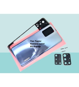 Oppo A74 Uyumlu FULL KASA Arka Kapak Batarya Kapağı - MAVİ