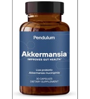 Pendulum Akkermansia Probiotic with Prebiotic Fiber - Increases GLP-1 Production, Delayed Release, Third-Party Tested, 100M AFU Live Strain for Gut Health 30 Capsul. Mde ın Usa.3994 (Renksiz)