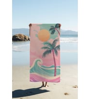 Dijital Baskı Plaj Deniz Havlusu 80 X 160 cm Peştamal HVL0268