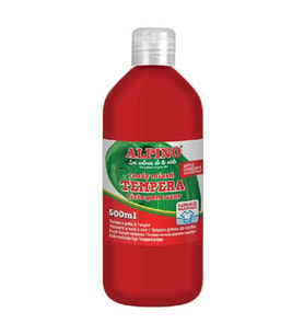 Alpino Tempera (Yıkanabilir) Boya 500 ml. KIRMIZI 