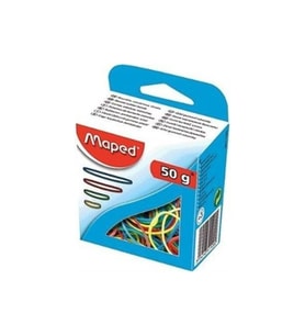 Maped Renkli Ambalaj Lastiği Renkli 50 Gram (12 Paket)