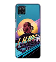 Samsung Galaxy M32 Uyumlu Lewis Hamilton Tasarımlı Şeffaf Telefon Kılıfı