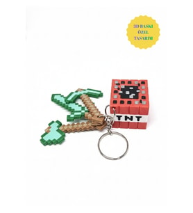 Minecraft Anahtarlık & Çanta Charmı