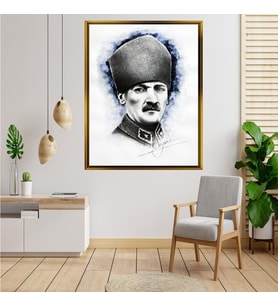 ÇERÇEVELİ ATATÜRK TABLO S447