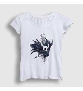 Presmono Kadın Beyaz Robe Oyun Hollow Knight T-Shirt 492948tt