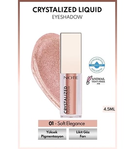 Kristal Işıltılı Likit Göz Farı - 01 Elegance