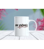 Bu Gönül Az Mı Sevdi Nostaljik Şarkı Sözü Kupa Bardak (Beyaz)