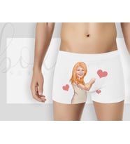 BK Gift Kişiye Özel Karikatürlü Eğlenceli Beyaz Erkek Boxer, Yıl Dönümü/ Doğum Günü / Sevgililer Günü Hediyeleri,  Erkek Arkadaş Hediye, Esprili Hediye-12