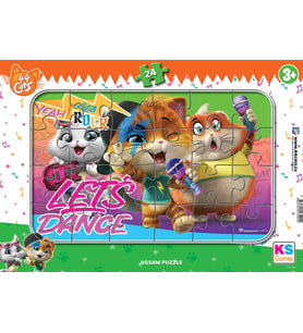 24 Parça Cats Frame Puzzle