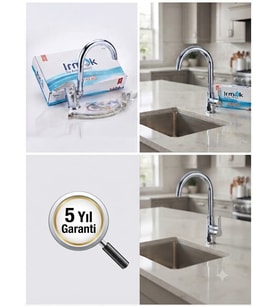 Tasarım Ve Dayanıklılık: Irmak Su Armatürleri Krom Lavabo / Lavabo Bataryası Montaj Seti Dahil Su Tasarruflu