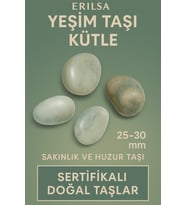 Sertifikalı Açık Yeşim (Jade) Taşı Kütle 25–30 mm – Sakinlik ve Huzur Taşı (Çok Renkli)