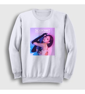 Presmono Unisex Beyaz Jennie Blackpink Sweatshirt 271901tt