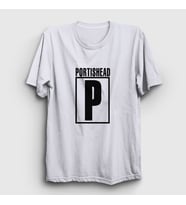 Presmono Unisex Beyaz Logo Müzik Portishead T-Shirt 510900tt (Beyaz)