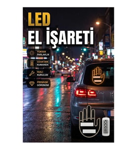 Uzaktan Kumandalı Suya Dayanıklı LED El Park Uyarı Cihazı
