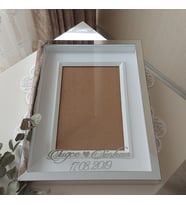 30x40 Cm Gümüş Pleksili Yeni Trend Tasarım Anı Çerçevesi! Ayna Çerçeve!