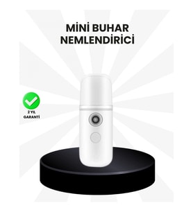 Mey İthalat® Kablosuz Şarjlı Mini Buhar Nemlendirici – Cilt ve Ortam İçin Taşınabilir Akıllı Cihaz