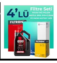 Filtron Skoda Fabia 1.4 Dizel Filtre Bakım Seti Motul Motor Yağlı (2004-2008) 4 Lü