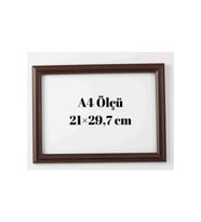 Standart A4 Çerçeve 21,0 X 29,7 Cm Iç Ölçü. Camlı 22 Mm Çerçeve