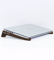 BK Gift Kişiye Özel Taşınabilir Ahşap Ceviz Notebook Laptop Standı