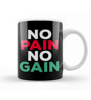 No Pain No Gain Kupa Bardak Porselen