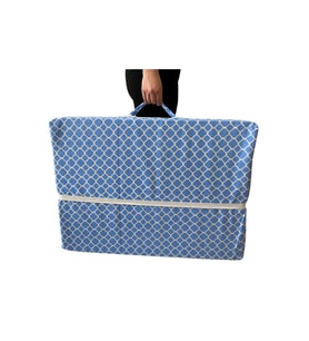 Katlanır Yatak Yer Yatağı Sünger Yatak Taşınabilen Tek Kişilik 80x180 Mavi Çatı 6 Cm