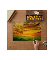 Kaliforniya Sahil- Gün batımı Tasarımı 240 parça Ahşap Puzzle Ahşap Kutuda MP00295