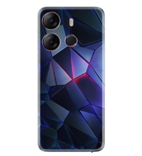 Infınıx Spark Go 2023 Kılıf Resimli Desenli Silikon Platinium Series Üçgenler 2 1872