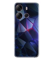 Infınıx Spark Go 2023 Kılıf Resimli Desenli Silikon Platinium Series Üçgenler 2 1872