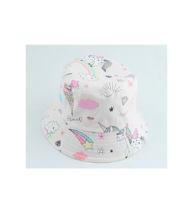 Unicorn Kemik Rengi Bucket Yazlık Şapka
