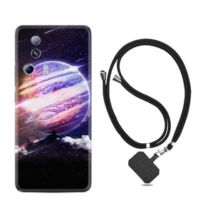 Xiaomi Mi 13 Lite Kılıf Silikon Boyun Askılı İpli Desenli Silikon Super Planet 1797