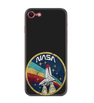 Apple iPhone 5 6 7 8 Plus Se XR Kılıf Desemli Silikon Nasa 1326