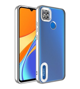 Xiaomi Redmi 10A Uyumlu Kılıf Kamera Korumalı Logo Gösteren Zore Omega Kapak