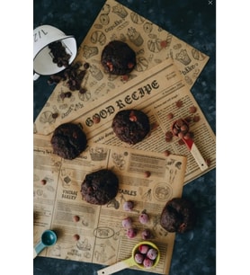 Jasper Kendinden Desenli Yağlı Kağıt 1 Adet Vintage Gazete Desen Sunum Kağıdı Karışık Desen
