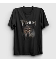 Presmono Unisex Siyah Skull Trivium T-Shirt 179673tt