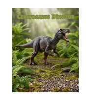 Eğitici Gerçekçi Ceratosaurus Dinozor Figür Oyuncak (25 cm)
