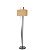 BELEN SİYAH LAMBADER SİLİNDİR BAMBU 07 ABAJURLU