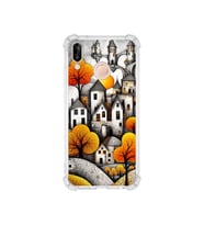 PrintiFy Huawei P20 Lite ile Uyumlu Düşlerin Dansı Serisi Göçebe Şatolar Tasarımlı Uv Baskılı Köşe Korumalı Antişok Kılıf