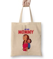 BEST MOM Mommy EST Flower Mothers Day 2021 Bez Çanta Uzun Saplı
