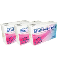 Multivit-Folic Folik asit, Kalsiyum, Magnezyum, Bor 30 Kapsül - 3'lü