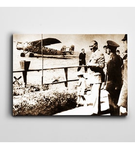 Atatürk Tablosu Türk Kuşu 1935 Atatürk Kanvas Tablo