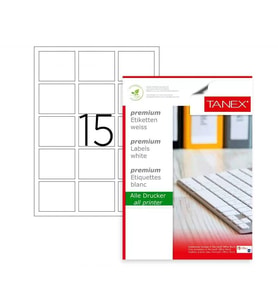 Tanex Laser Etiket Kod 2015 X 45mm x 45mm