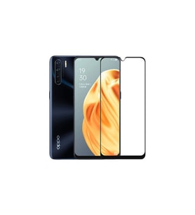 Oppo A91 Siyah Seramik Nano Ekran Koruyucu Tam Kaplayan Kırılmaz Esnek Cam