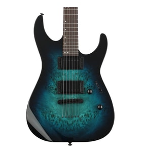 ESP LTD LM200DXNTBLB M-200DX NT Blue Burst Elektro Gitar  Sabit Köprü Mavi Burst
