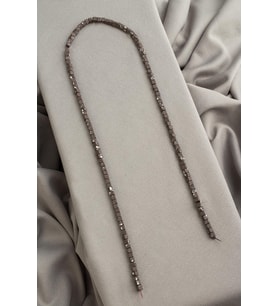 Hematit Doğal Taş Mat Benekli Gri Küp Kesim 3x3mm Dizi [AA]