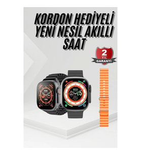 Mey İthalat® Akıllı Saat Sağlık Takibi Kalp Atışı Adımsayar Ultra Yeni Nesil nefes Egzersizi