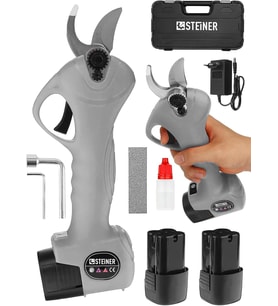 Steiner Alman 128 Vf 10 Ah Kömürsüz Motor Akülü Bağ Makası Dal Budama Kesme Makası Makinesi Çantalı