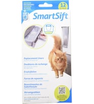 Smart Sift kedi tuvaleti için biyolojik olarak çözünebilir altlıklar, 40 x 25 x 22 cm, 12'li paket