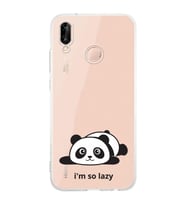 Huawei P20 Lite Uyumlu Baskılı Yumuşak Silikon Şeffaf Telefon Kılıfı